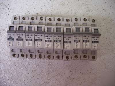 Allen-bradley 1492-CB1 20AMP. circuit breaker lot of 10