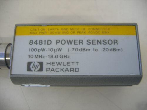Hp (agilent) 8481D H70 power sensor, 100 khz - 4.2 ghz