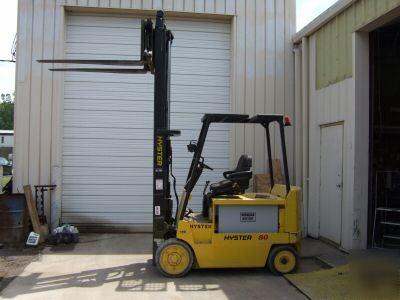 Hyster E80XL fork lift truck forklift 8000 lb clark 36V