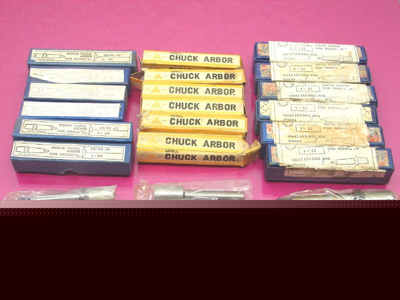 New 18 drill chuck arbor arbors mix lot (1624E)
