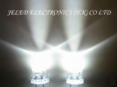 New ultra bright 100X 5MM white led lamp 18,000MCD f/r