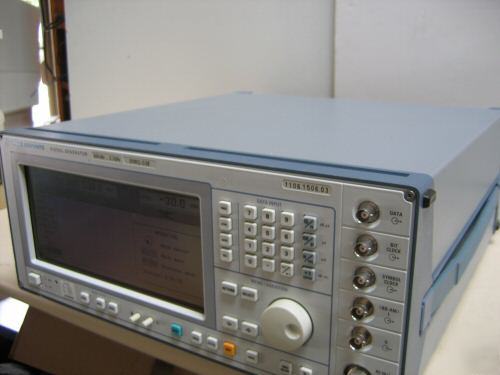 R&s SMIQ03E vector signal generator, 3.3 ghz w/ options