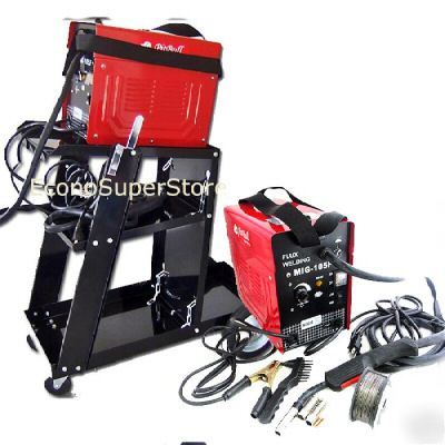 90 amp flux core wire mig welder free welding cart
