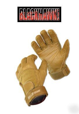 Blackhawk hellstorm solag tan full finger gloves md 