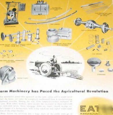 Eaton manufactuing -farm-agriculture machinery -1945 ad