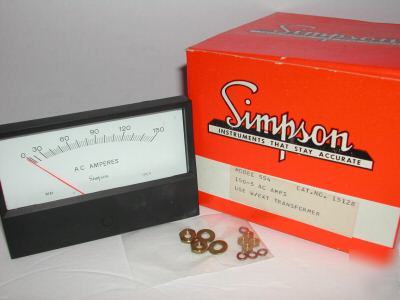 Simpson analog panel meter 4 1/2