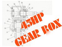  gear box rotary brush fits bush hog 45HP gearbox