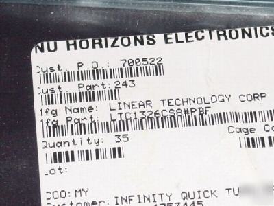 35 pcs. lt# LTC1326CS8#pbf, prec trpl supply monitr 8SO