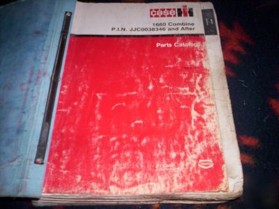 Case ih 1660 combine parts catalog book #rac 8-5613