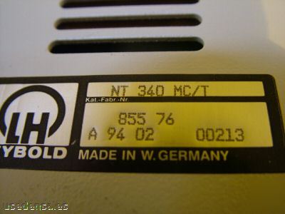 Leybold turbotronik turbopump controller nt 340 mc/t