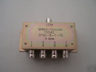 Mini circuits zfsc-8-1-75 8 way power divider/ combiner