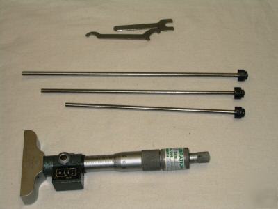 Mitutoyo 229-111 metric .01MM depth micrometer w/ case