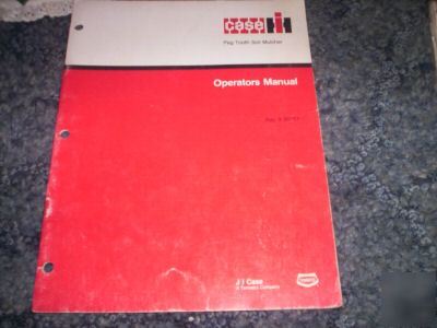 Case ih peg tooth soil mulcher operators manual book 