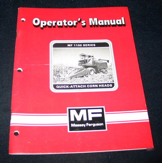 Massey ferguson mf 1100 series quick attach corn heads