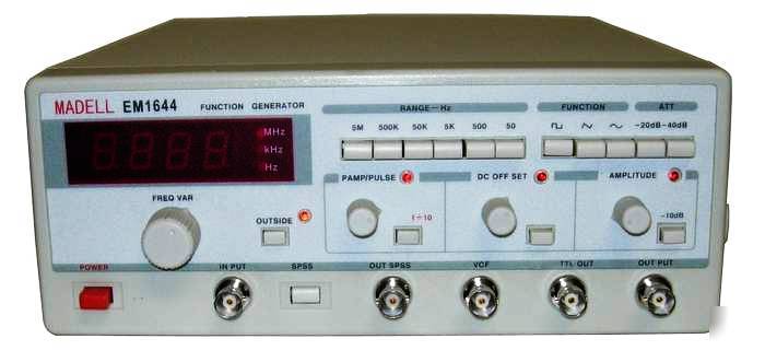 New 5 mhz function generator-EM1644