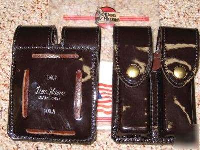 New don hume police double mag pouch clip holder , gloss
