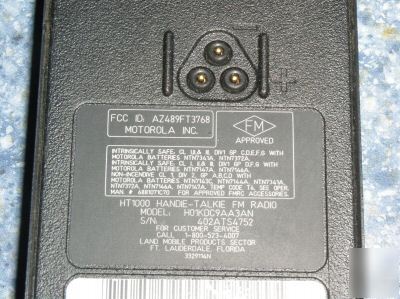 Motorola ht-1000 vhf hi band radio 5 watts