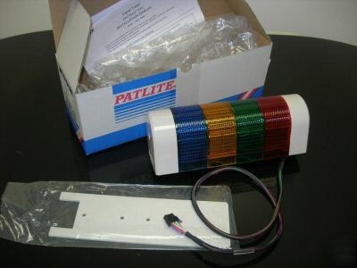 New patlite 4 light signal tower wall mount wm-402EN