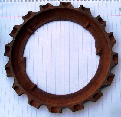 Vintage john deere cast iron planter plate h 2044 b