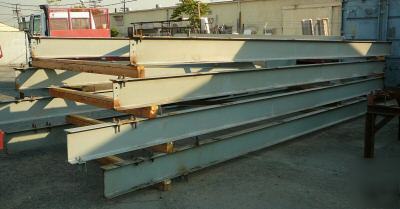 1 ton bridge crane, coffing hoist, 100' of dual rail