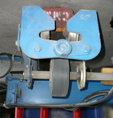 1 ton bridge crane, coffing hoist, 100' of dual rail