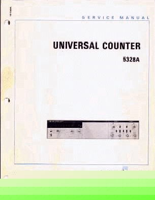 Hp 5328A universal counter service/operating manual cd