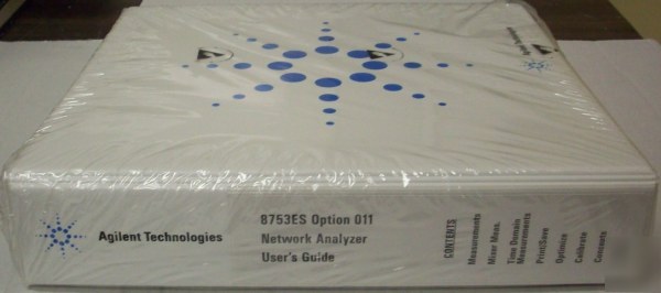 Hp 8753ES option 011 network analyzer user's guide