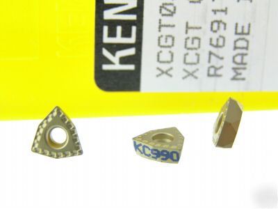 100 kennametal xcgt 030204LD KC990 carbide inserts M615