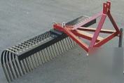 3-point, 5' landscape rake, land scape landscaping rake