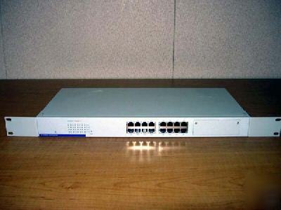 Nb-6816 10/100 mbps switching hub 16 port -48VDC - mint
