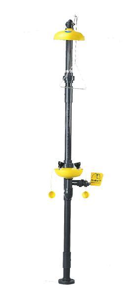 New bradley pvc combination drench shower/eye wash unit 