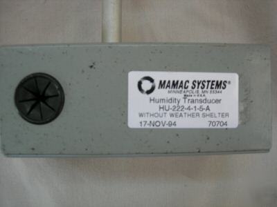 Mamac systems humidity transducer, hu-222-4-1-5-a
