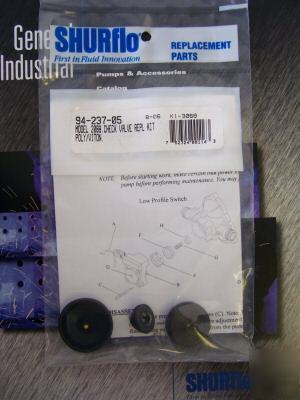 Shurflo part 94-237-05 model 2088 check valve kit viton