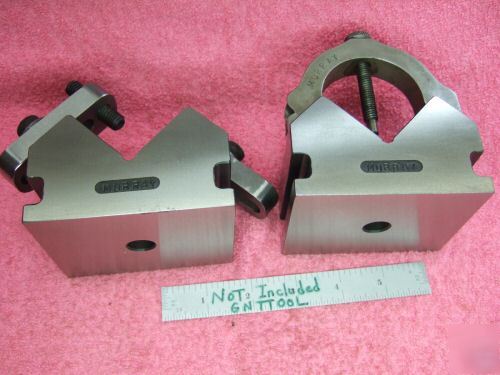 V blocks matched pair machinist toolmaker precise hard 