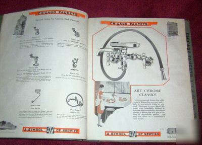 1930 chicago faucets catalog e, rare, illustrated