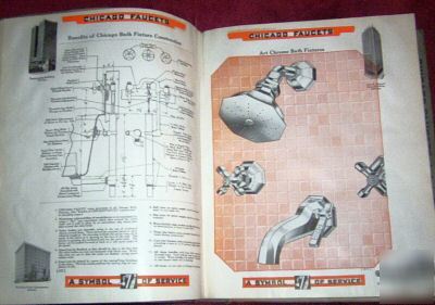 1930 chicago faucets catalog e, rare, illustrated