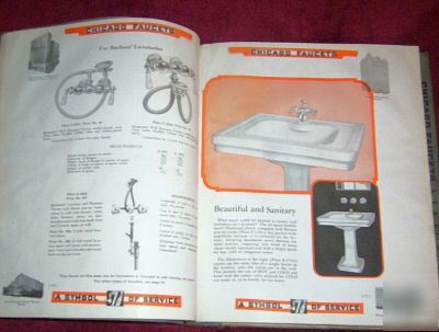 1930 chicago faucets catalog e, rare, illustrated