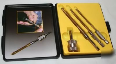 3PC titanium drill saw bits + quick change adaptor set