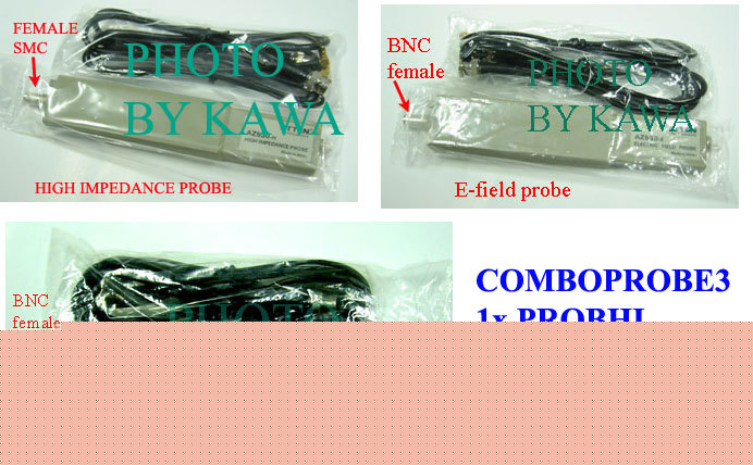 Combo electric+magnetic+high impedance probe for hameg