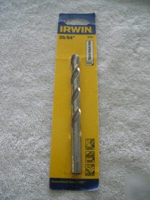 Irwin high speed general purpose drill bit 25/64