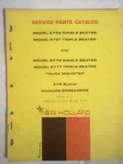 New holland 675 677 manure spreaders parts catalog 