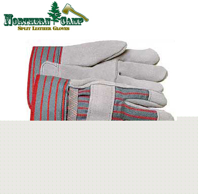 Split leather work gloves-12 pairs (one dozen)