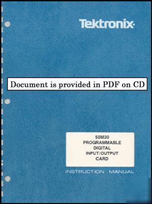 Tek 50M30 service / op manual 2 res +text search +xtras