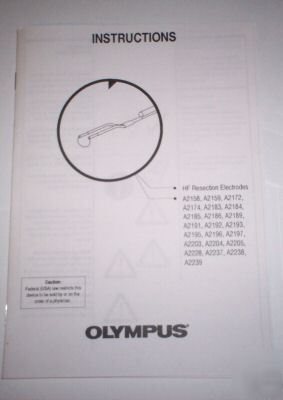 Olympus resectoscope hf electrode instruction manual