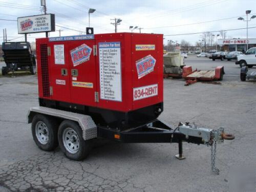 Towable diesel generator- baldor ts-45T tow behind