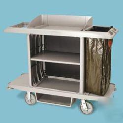 Hotel/motel housekeeping cart - compact size w/o doors