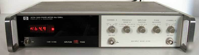 Hp/agilent 3575A phase gain meter dual reads/outs 
