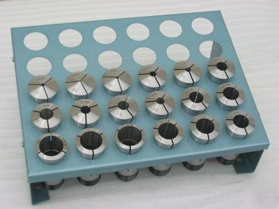 New 33 precision round 5C collets set collet stand rack 