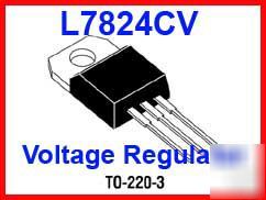 20 pcs L7824 7824 voltage regulator +24 volts 1 amp
