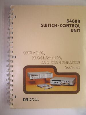 Hp 3488A operating, programming, & configuration manual